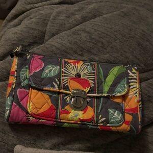 Vera Bradley Colorful Floral Clutch